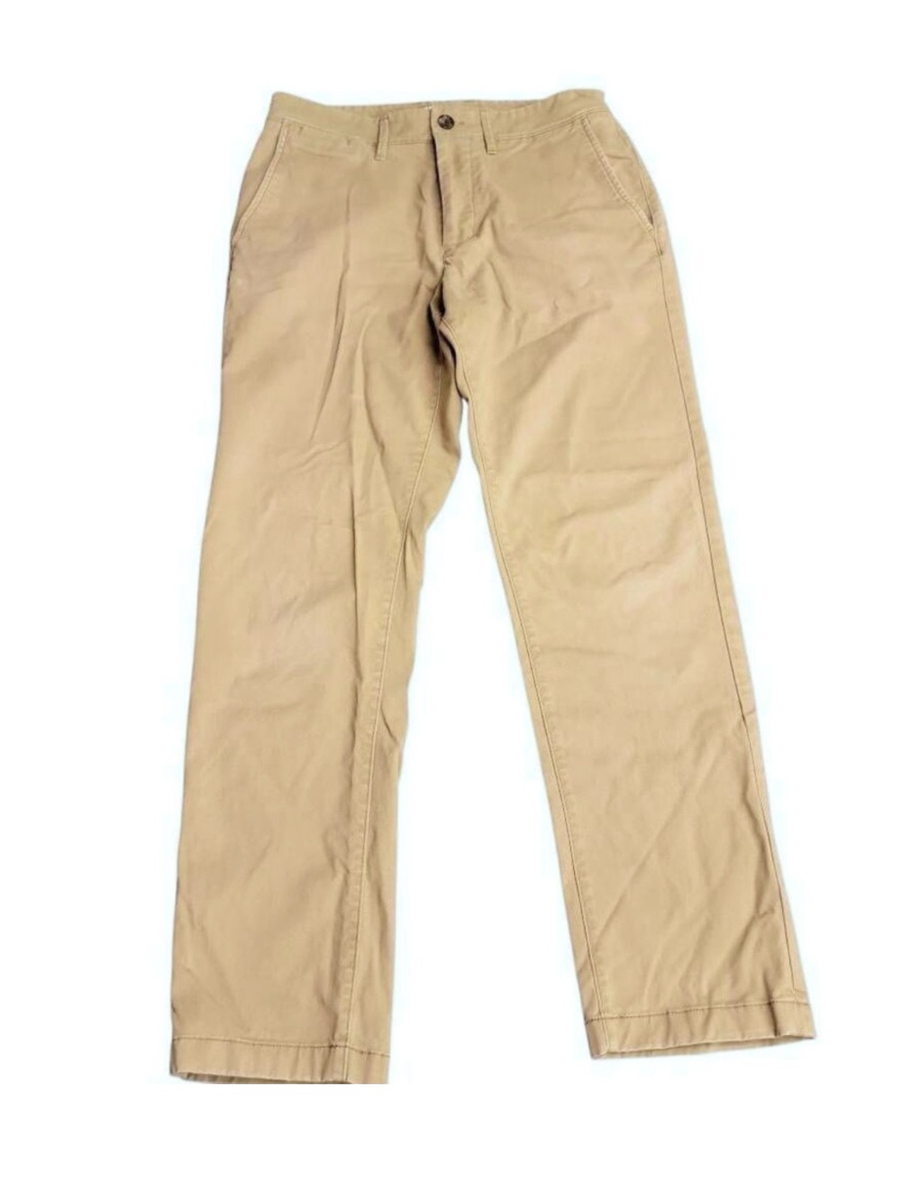 Goodfellow & Co Tan Straight-Leg Flat Front Hennepin Chino, 32x32